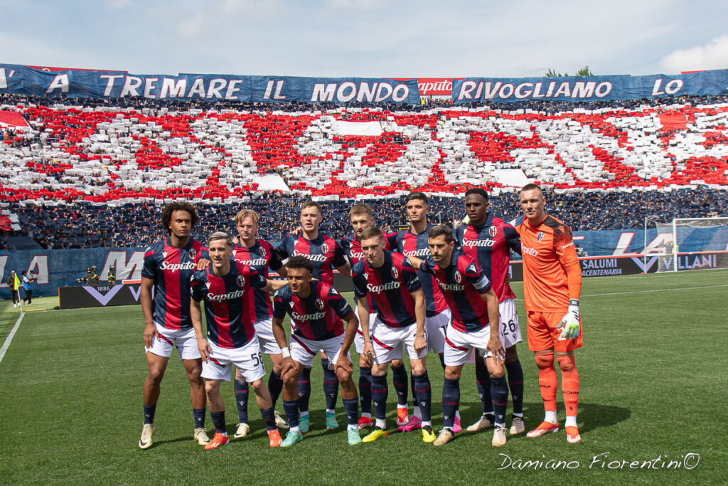 La squadra prima di Bologna - Udinese, serie A 23/24 a Fort Dall'Ara(© Damiano Fiorentini)