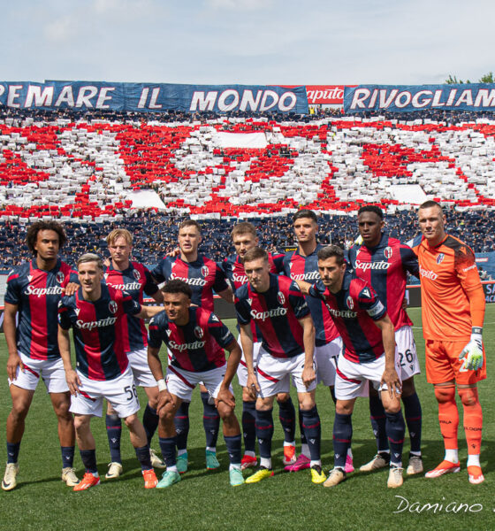 La squadra prima di Bologna - Udinese, serie A 23/24 a Fort Dall'Ara( © Damiano Fiorentini)-abbonamenti