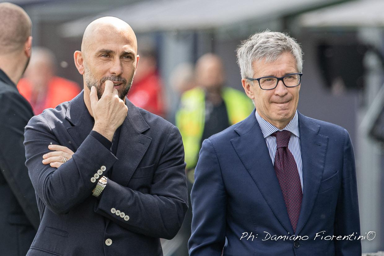 Marco Di Vaio e Claudio Fenucci in attesa di Italiano