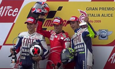 Il podio del GP del Mugello 2009