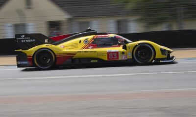La Ferrari #83 di AF Corse è in testa alla 24H di Le Mans 2024 (© s.com AFCorse)
