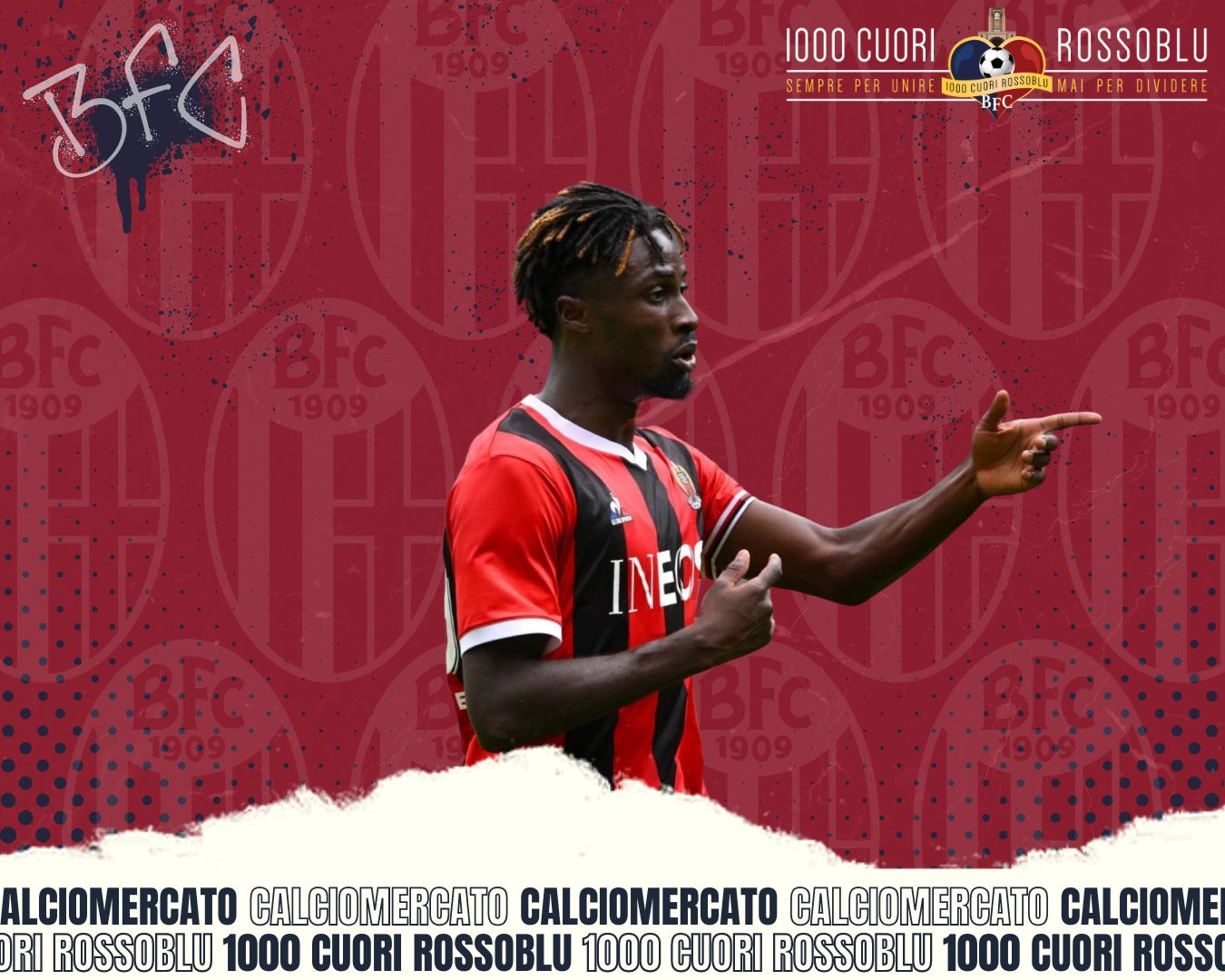 Evann Guessand, Calciomercato Bologna (© 1000CuoriRossoblù)