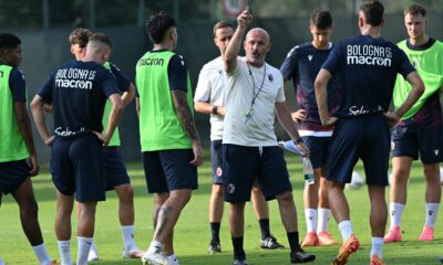 Primo allenamento di Vincenzo Italiano alla guida del Bologna, calciomercato bologna