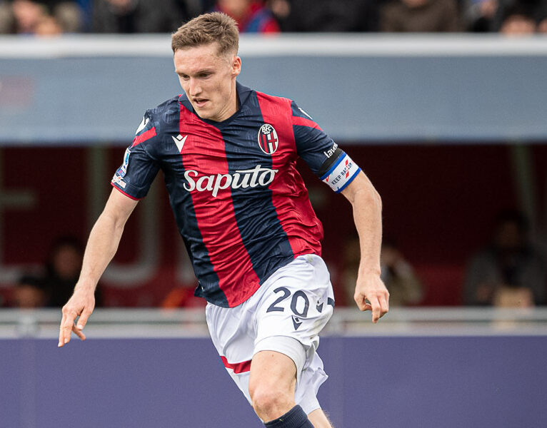 Michel Aebischer in azione in Bologna-Salernitana 23/24