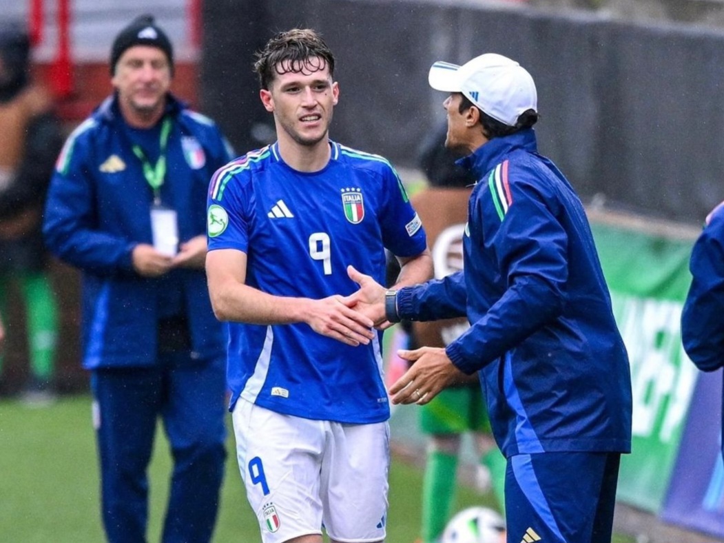 Tommaso Ebone in gol in Ucraina-Italia agli Europei U19