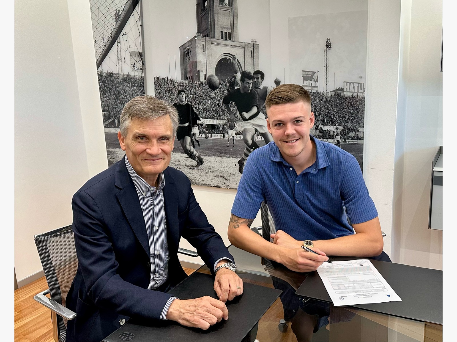 Da sinistra Giovanni Sartori e Emil Holm (©Foto Bologna Fc)