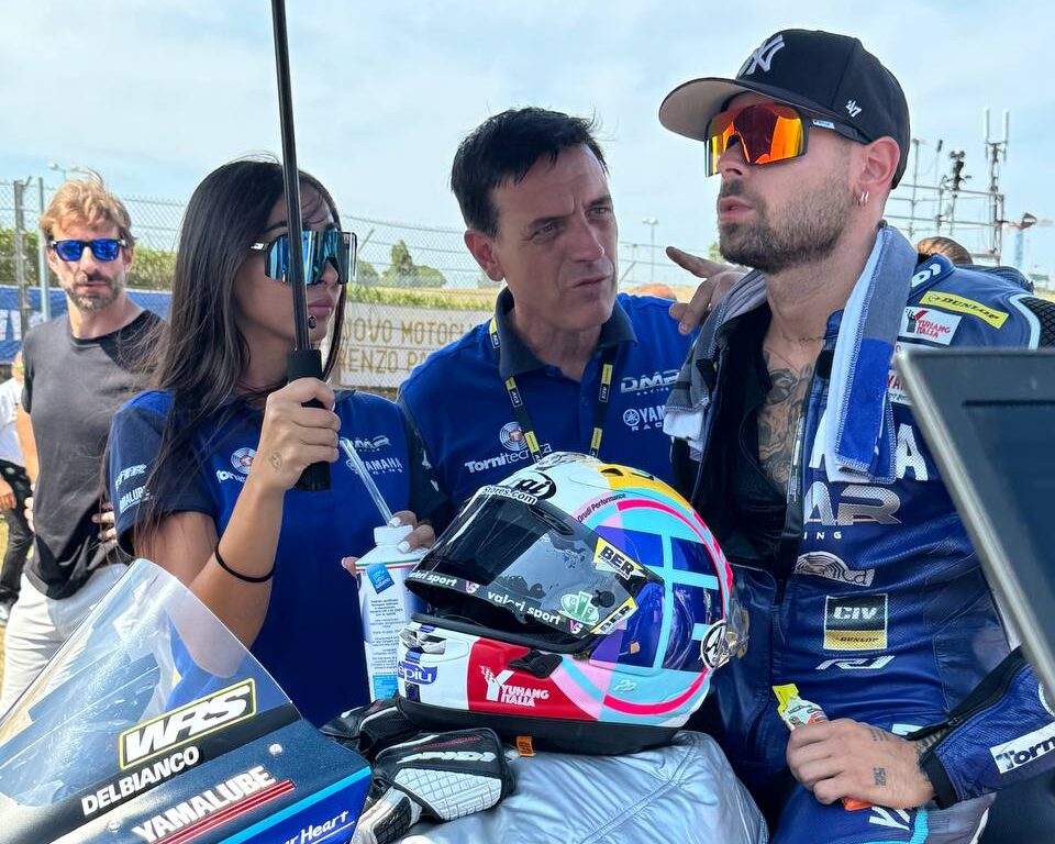 Alessandro Delbianco prima di Gara 2 del CIV SBK a Misano per il Round 4