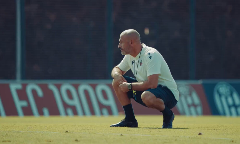 Vincenzo Italiano, al lavoro a Casteldebole per preparare la stagione Champions del Bologna