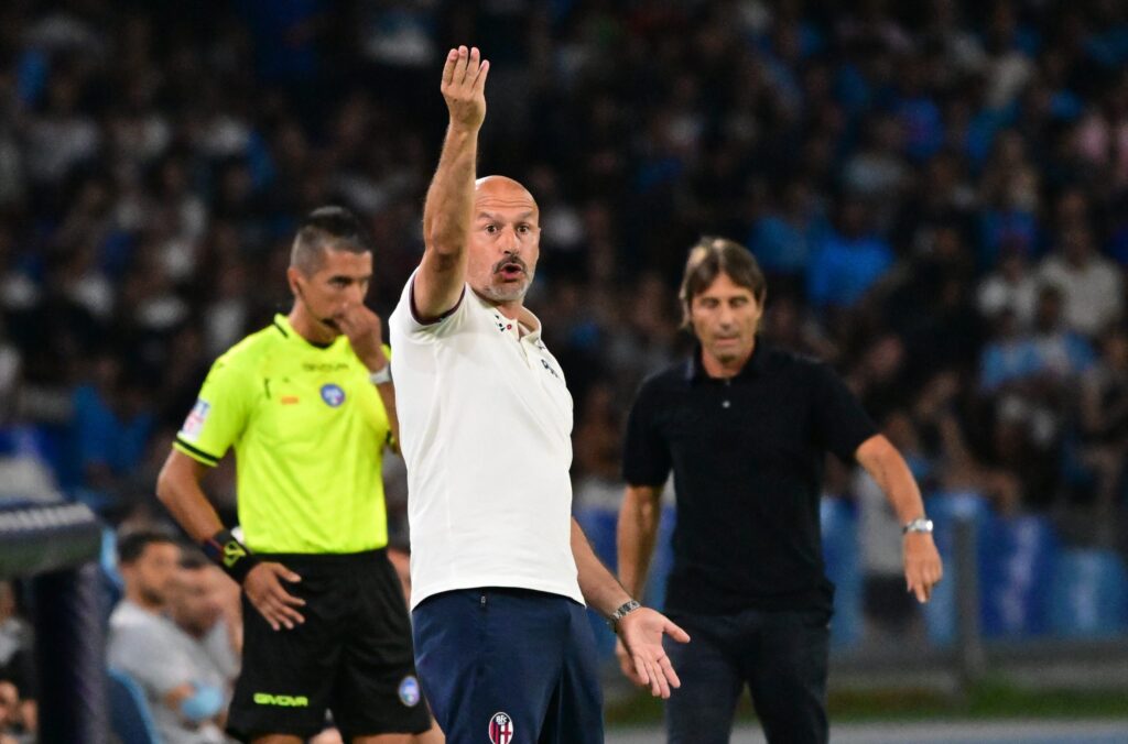 Vincenzo Italiano durante Napoli-Bologna