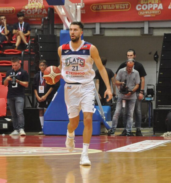 Matteo Fantinelli in Fortitudo - Forlì, Supercoppa LNP Serie A2