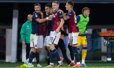 Festeggiamento Castro Bologna-Atalanta 2024