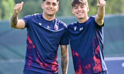 Santiago Castro e Benjamin Dominguez (© Bologna FC 1909)