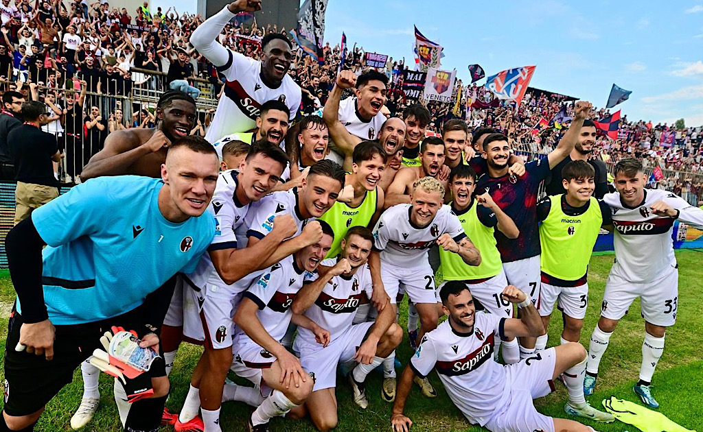 La prima vittoria del Bologna di Italiano