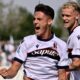 Urbanski esulta per il 1° gol in Serie A in Monza-Bologna