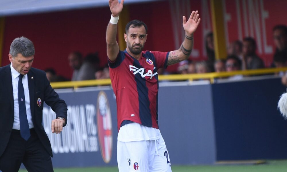 Domenico Maietta con la maglia del Bologna