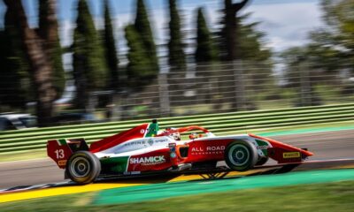 James Wharton in azione a Imola durante il Round della FRECA