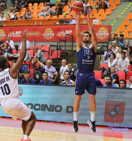 Fabio Mian durante la finale di SuperCoppa contro Orzibasket