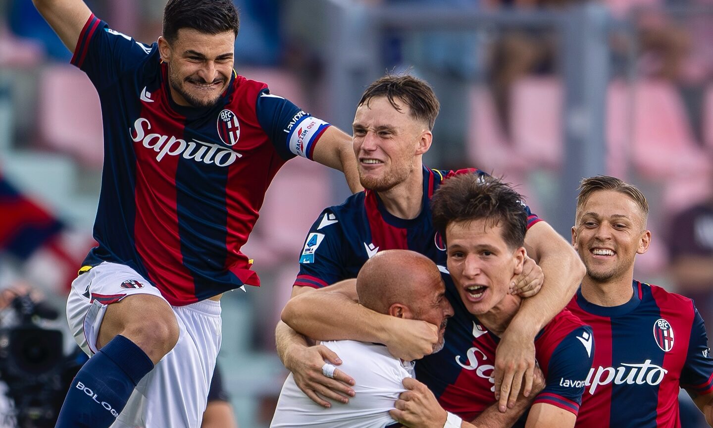 Il Bologna festeggia il gol di Fabbian - Serie A (©Bologna Fc 1909)