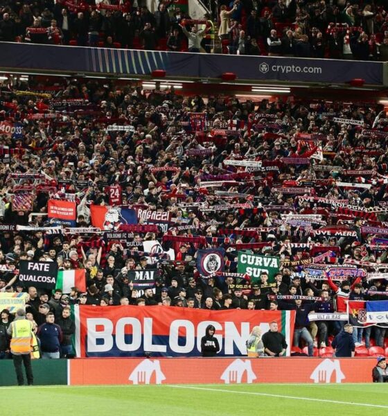 Tifosi ad Anfield per Liverpool - Bologna in Champions League