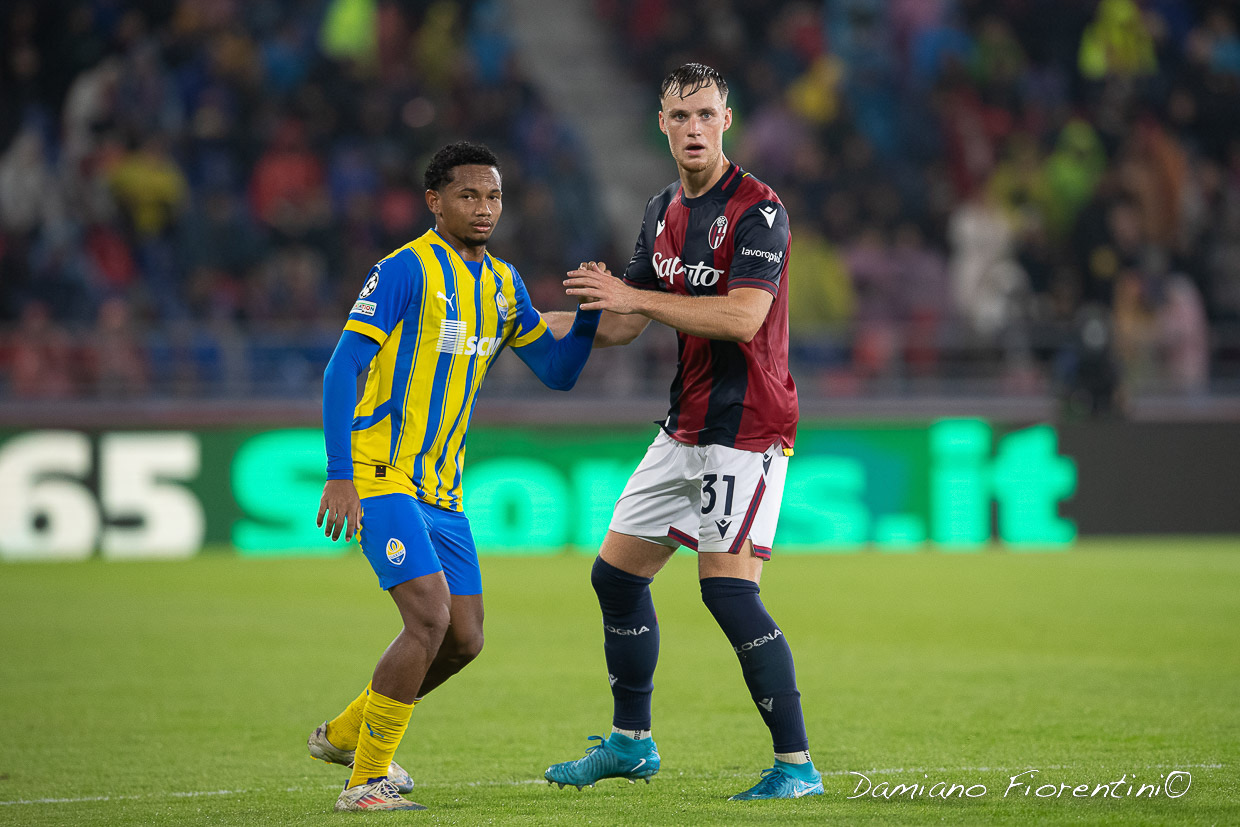 Sam Beukema in azione contro lo Shakhtar