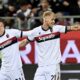 Jens Odgaard esulta per il raddoppio contro il Cagliari