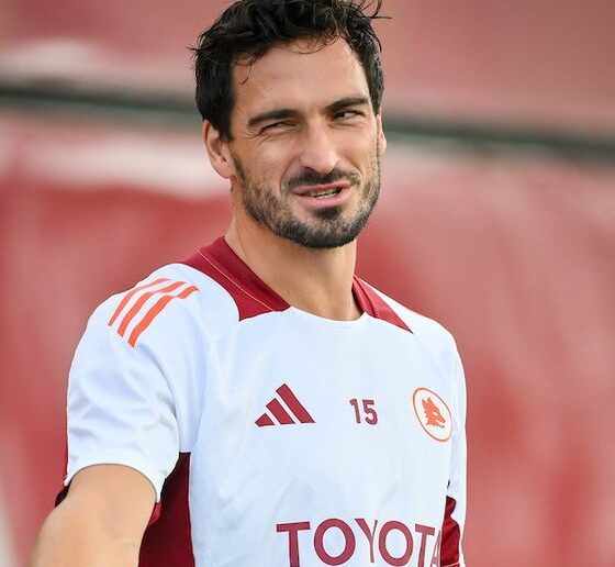 Mats Hummels in allenamento con la Roma