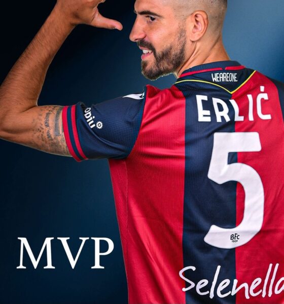 Martin Erlic MVP di Bologna-Parma