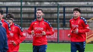 Gastón Pereiro, nuovo acquisto del Genoa, in allenamento