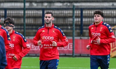 Gastón Pereiro, nuovo acquisto del Genoa, in allenamento