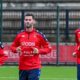 Gastón Pereiro, nuovo acquisto del Genoa, in allenamento