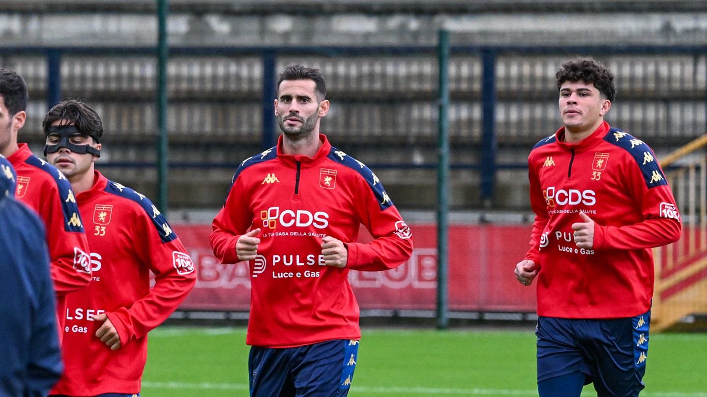 Gastón Pereiro, nuovo acquisto del Genoa, in allenamento