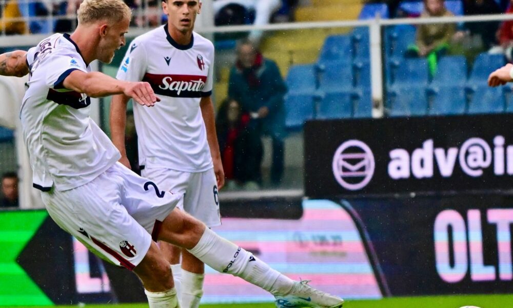 Jens Odgaard durante Genoa-Bologna (© Bologna Fc 1909)