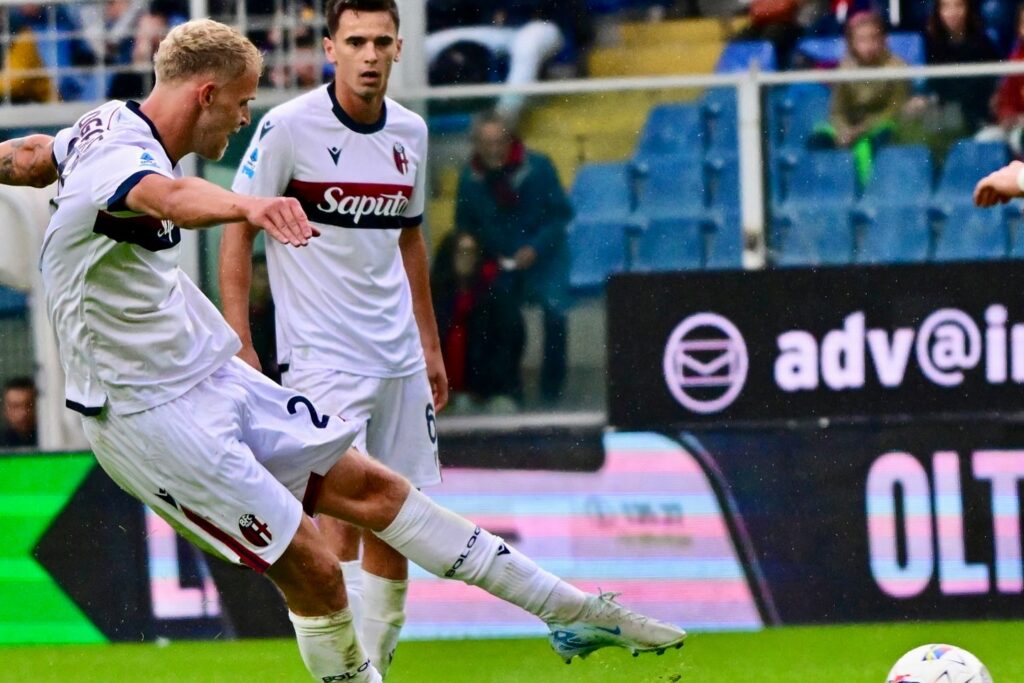 Jens Odgaard durante Genoa-Bologna (© Bologna Fc 1909)