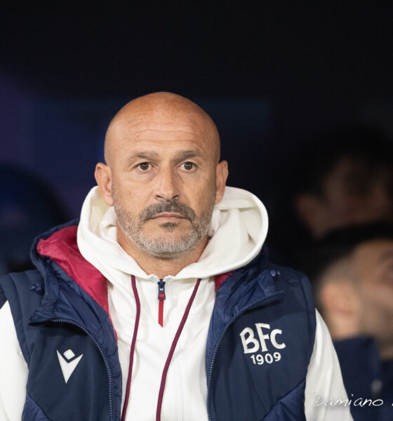 Vincenzo Italiano durante Bologna-Monaco (Foto di Damiano Fiorentini)