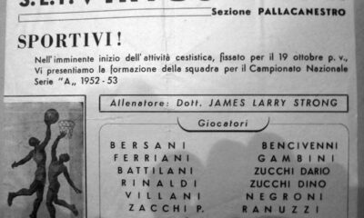 Varese-Virtus. La Virtus 1952/53