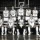 Virtus-Pesaro. Virtus 1989/90. In piedi: Messina, Righi, Gallinari, Binelli, C. Johnson, Tasso, Pasquali, Sotto: Bon, Coldebella, Richardson, Sylvester, Brunamonti