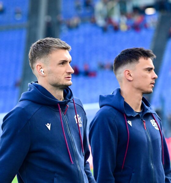 Posch e Moro sul prato dell'Olimpico