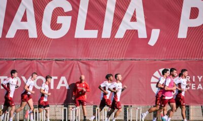 La Roma in allenamento