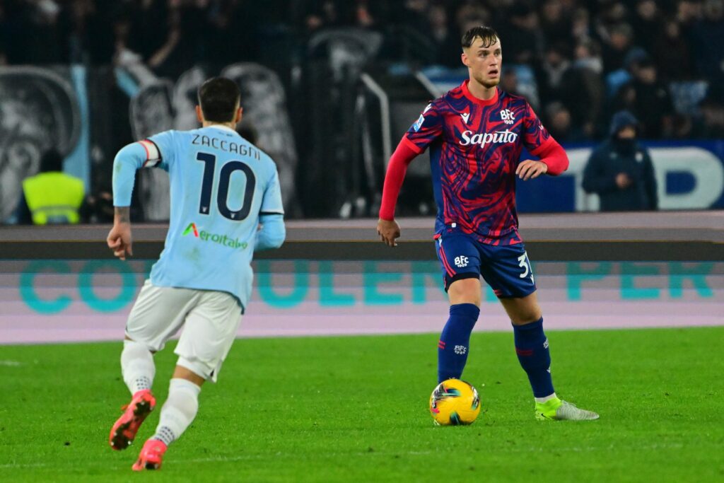 Sam Beukema in Lazio-Bologna (©Bologna FC 1909)