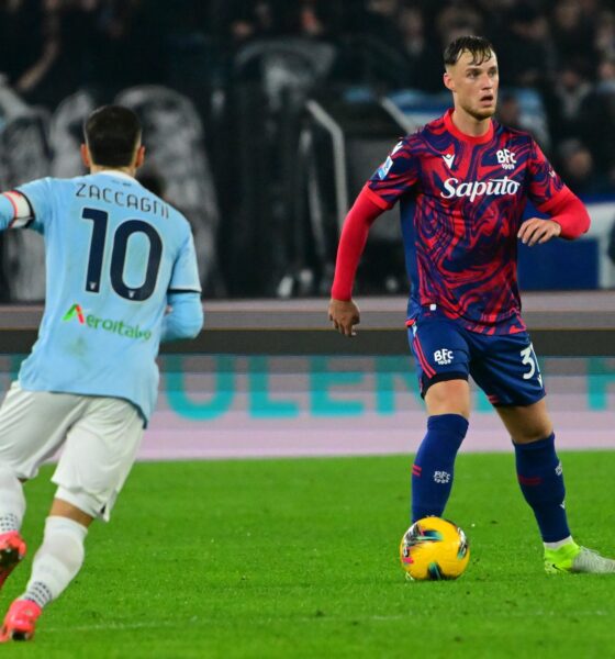 Sam Beukema in Lazio-Bologna (© Bologna FC 1909)