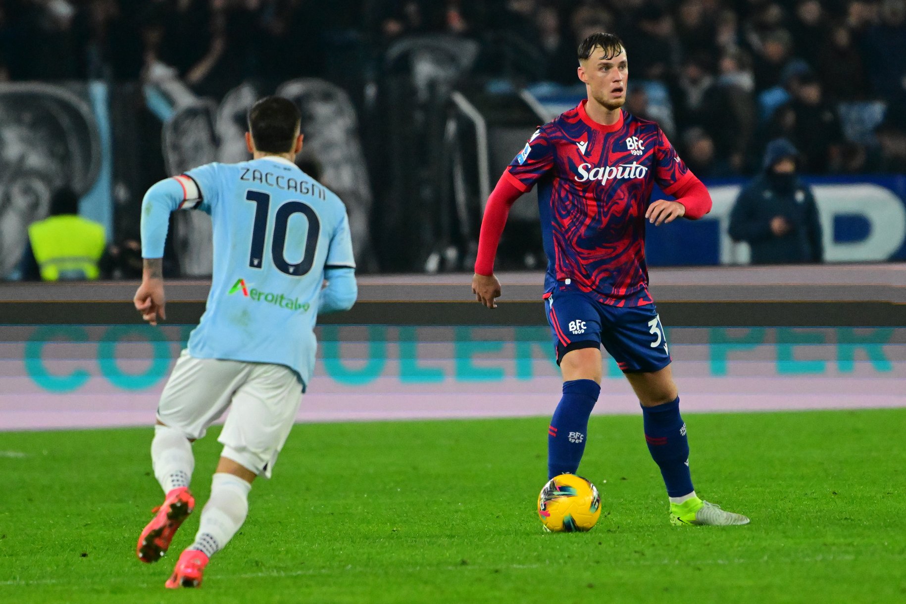 Sam Beukema in Lazio-Bologna (©Bologna FC 1909)