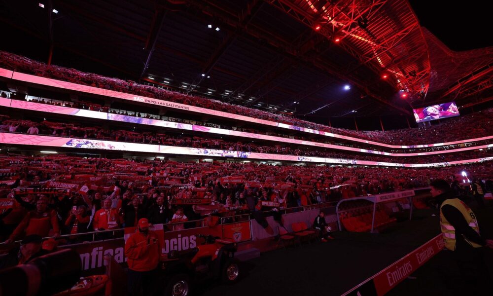 Lo stadio Da Luz, sede della prossima trasferta europea del Bologna