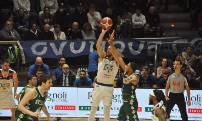 Riccardo Bolpin in Fortitudo Flats Service Bologna - Avellino Basket (©Mauro Donati - Fortitudo Flats Service Bologna)