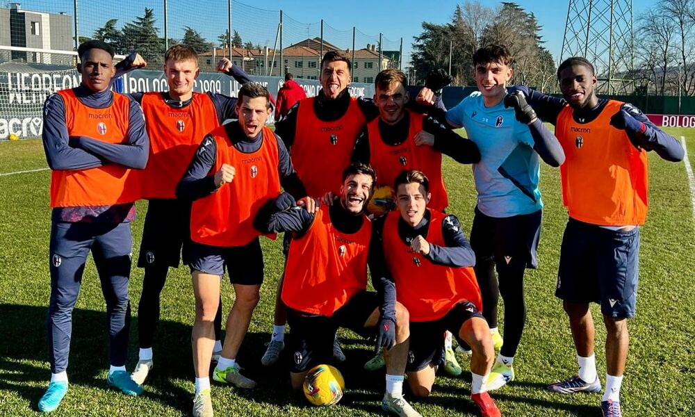 Immagine dell'allenamento pre Bologna-Hellas Verona