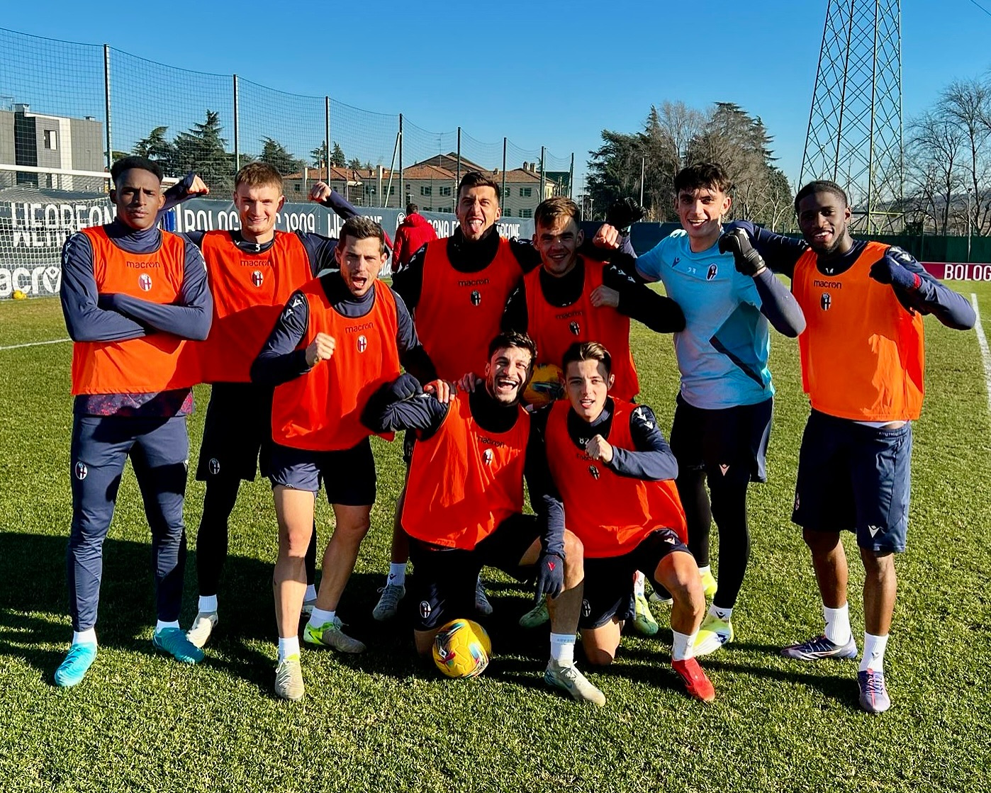 Immagine dell'allenamento pre Bologna-Hellas Verona