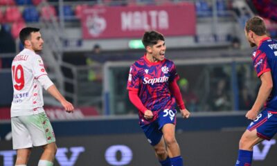 Benjamin Dominguez in Bologna-Monza di Coppa Italia (©Bologna FC 1909)