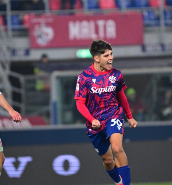 Benjamin Dominguez in Bologna-Monza di Coppa Italia (©Bologna FC 1909)