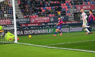 Benjamin Dominguez, autore del terzo gol in Bologna-Monza