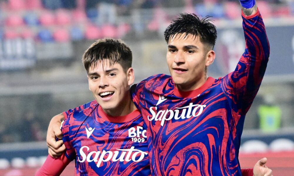 Santiago Castro e Benji Dominguez - Coppa Italia (© Bologna FC 1909)