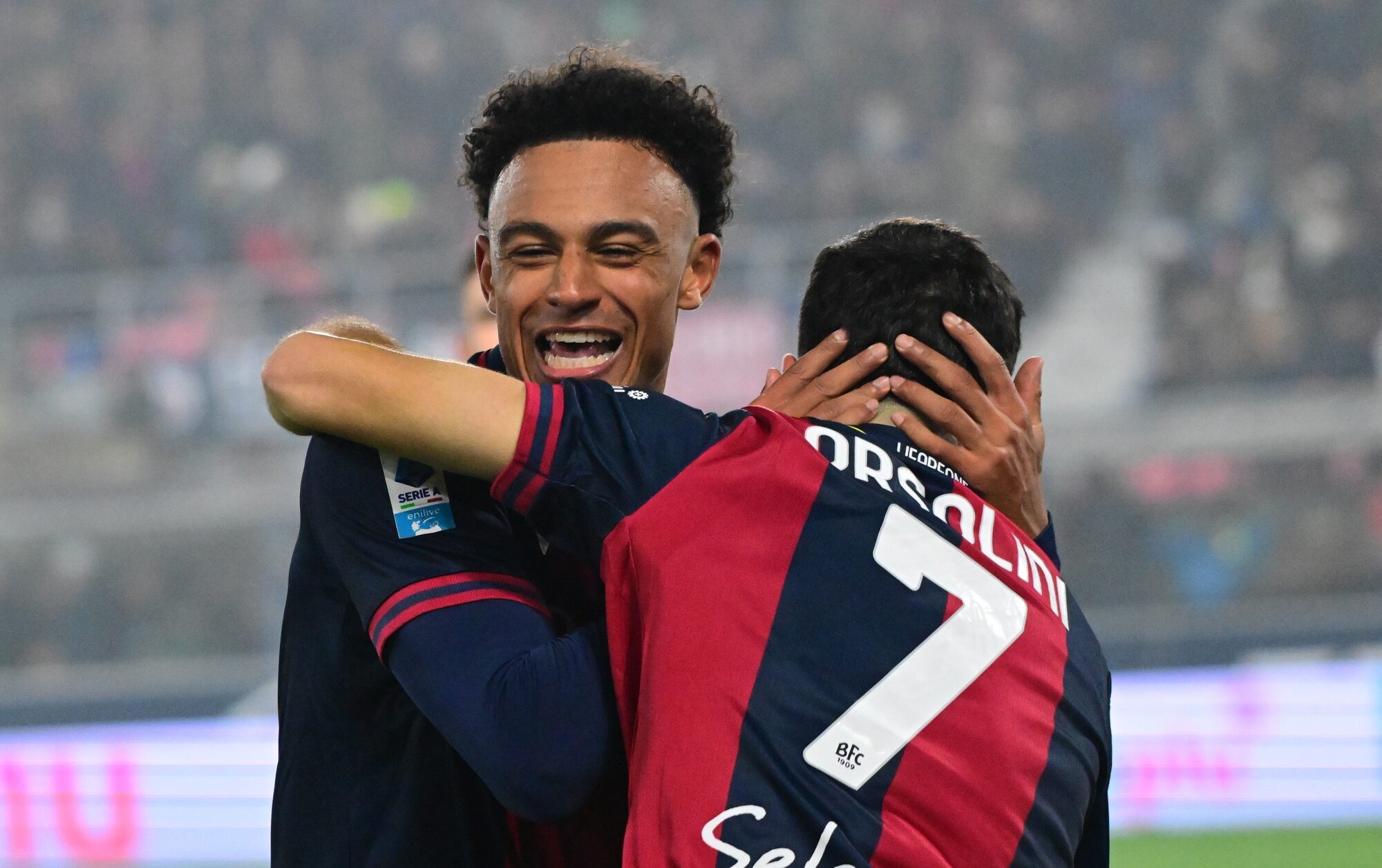 Dan Ndoye e Riccardo Orsolini (© Bologna FC 1909)